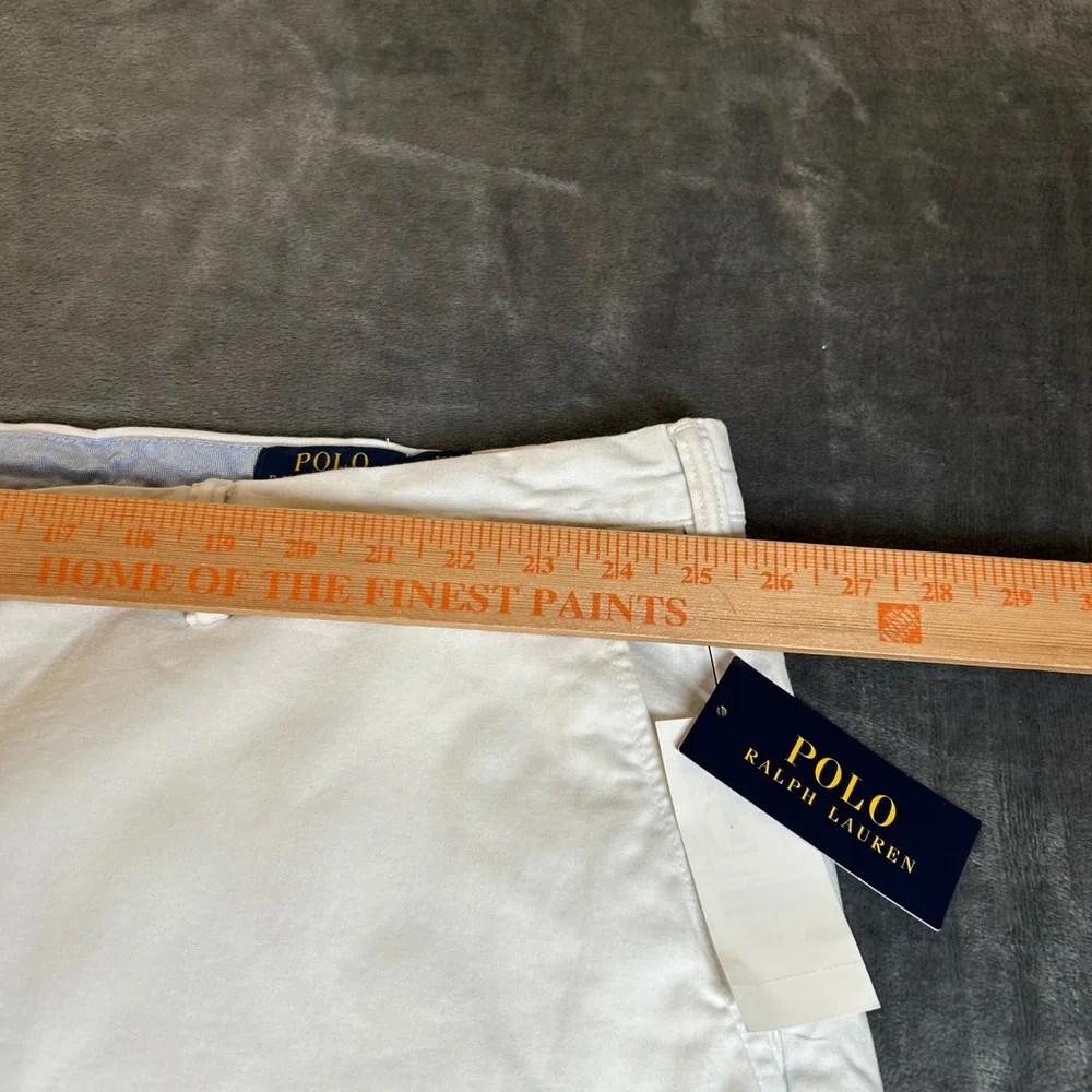 Polo Ralph Lauren Chino Shorts Flat‎ Front Classic Fit Light Beige Mens 50